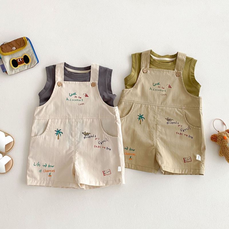 2025新作★子供服　トップス&サロペット分けて★73〜120 2色