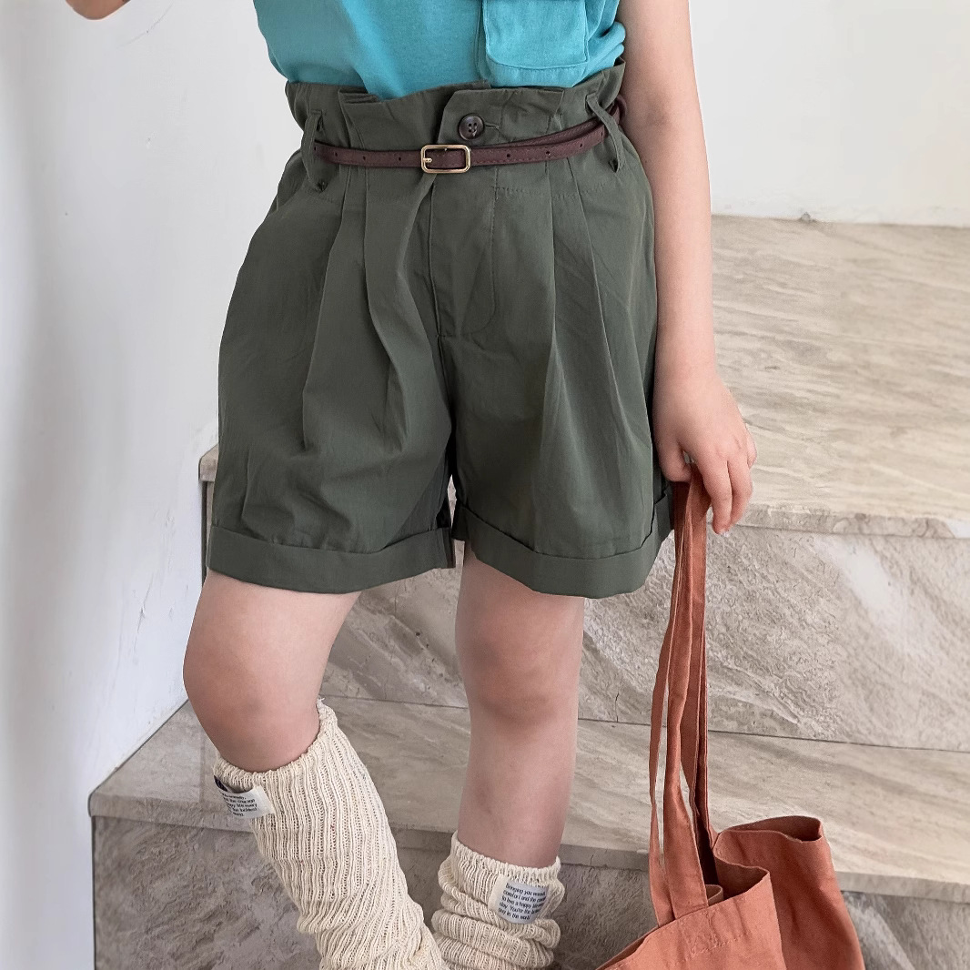 2025新入荷★子供服　ズボン+腰ベルト★90cm〜140cm