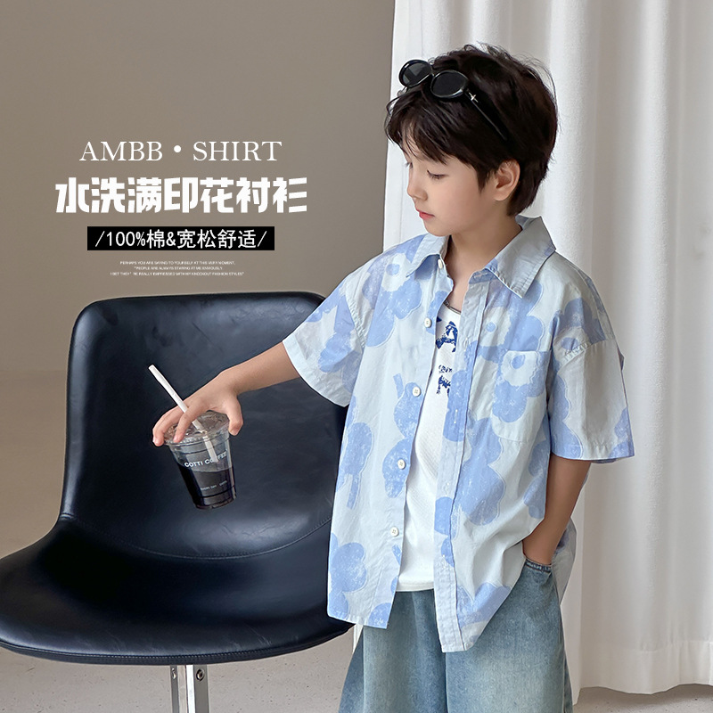 2025夏新作A★子供服　シャツ　トップス★90cm〜170cm