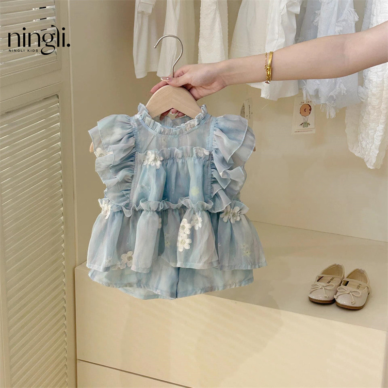 「2025」子供服★トップス+ショートパンツ★セットアップ★韓国風子供服★80cm〜130cm