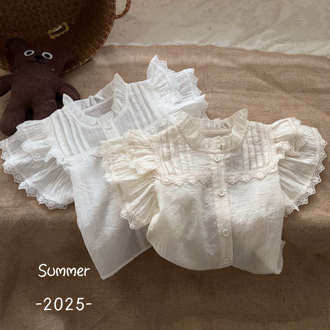 「2025」子供服★トップス★半袖シャツ★韓国風子供服★2色90cm〜130cm