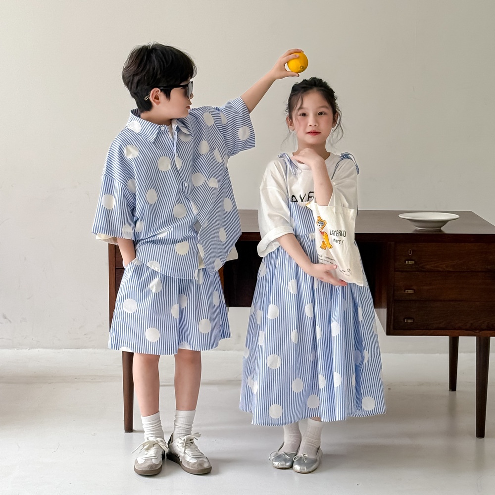 2025★夏新作★韓国風子供服★ワンピース★セットアップ★90cm〜150cm 2色