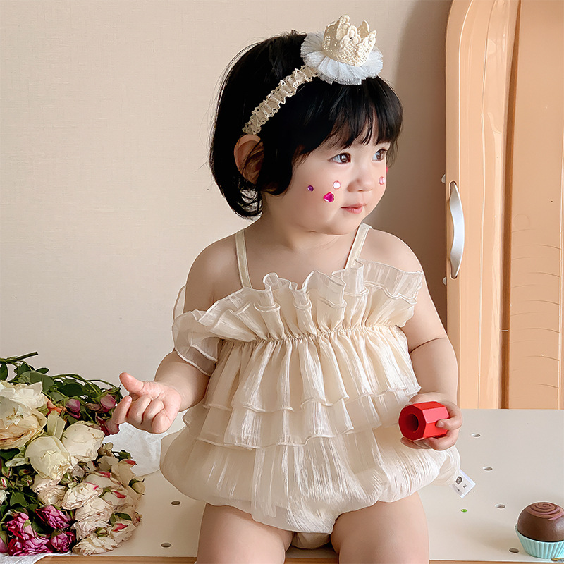 「2025」子供服★ロンパース★袖なし★ベビー★韓国風子供服★66cm〜90cm