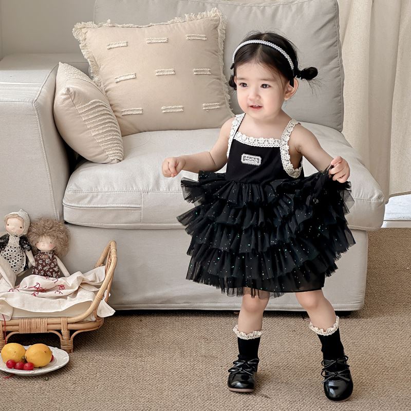 「2025」子供服★ワンピース★袖なし★ベビー★韓国風子供服★73cm〜100cm