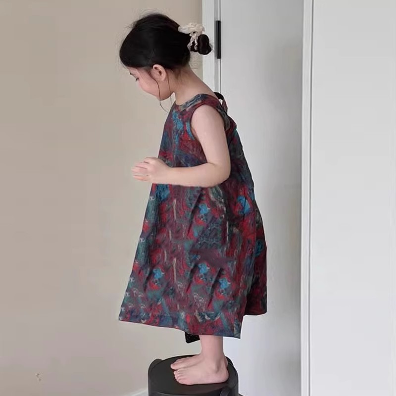 「2025」子供服★ワンピース★袖なし★韓国風子供服★7#〜17#