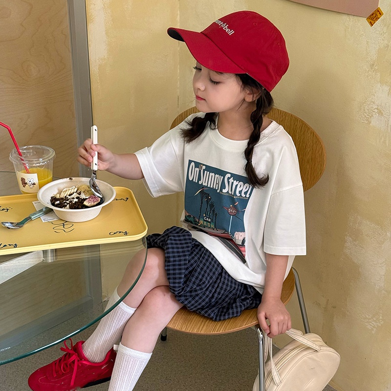 2025★夏新作★韓国風子供服★トップス★90cm〜170cm 2色