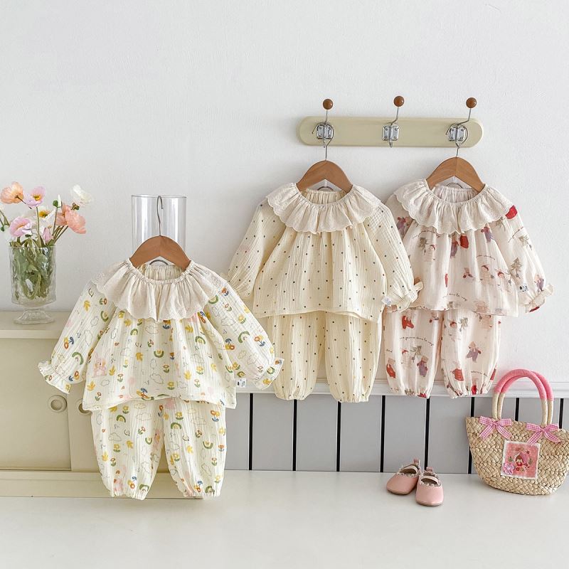 「2025」子供服★セットアップ★部屋着★韓国風子供服★3色73cm〜100cm