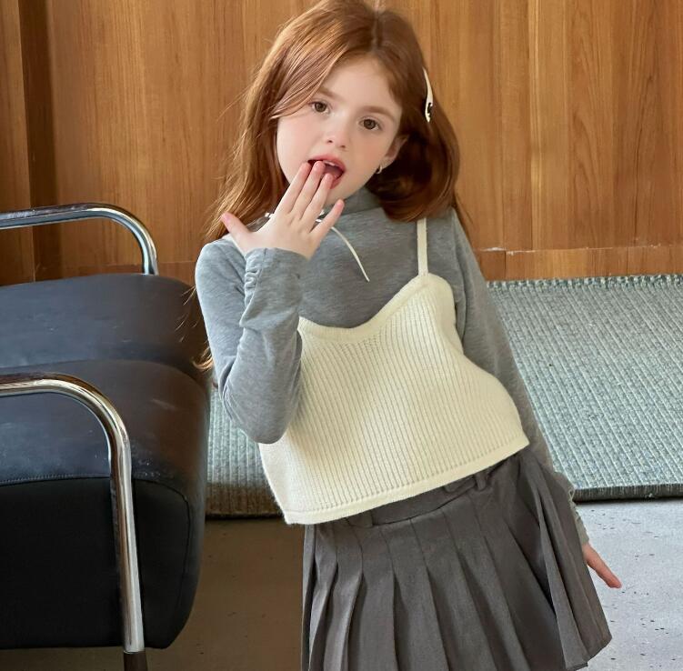 2025秋新品LMM★子供服　インナー　トップス★90cm〜150cm 4色