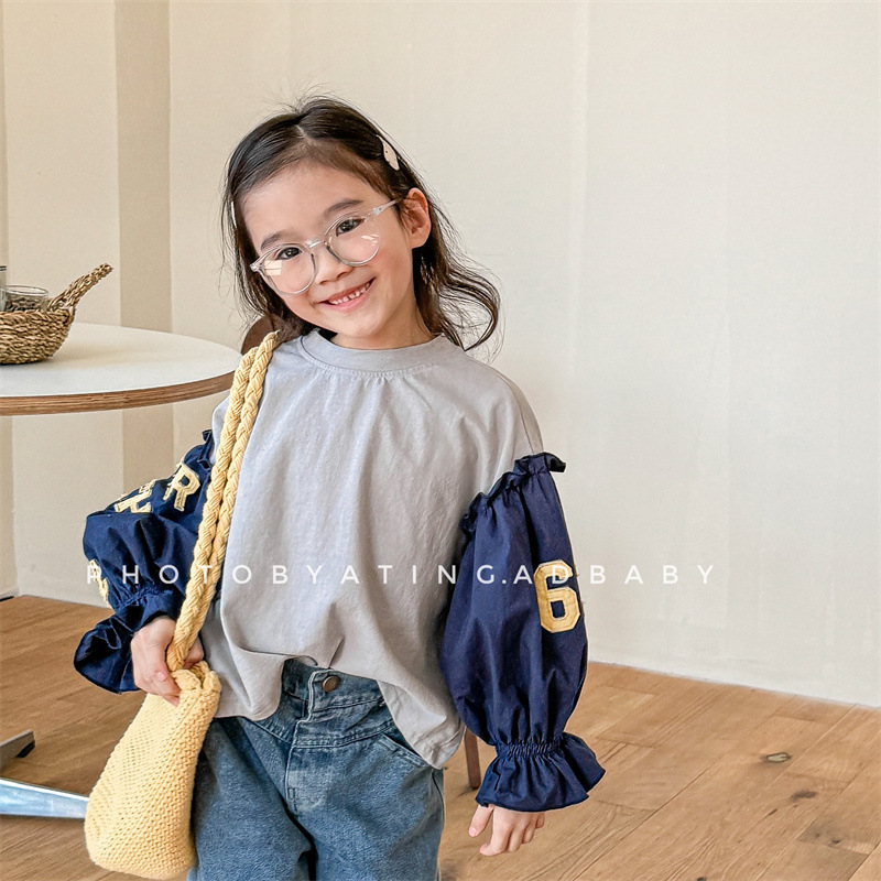 「2025」子供服★トップス★長袖シャツ★韓国風子供服★2色80cm〜130cm