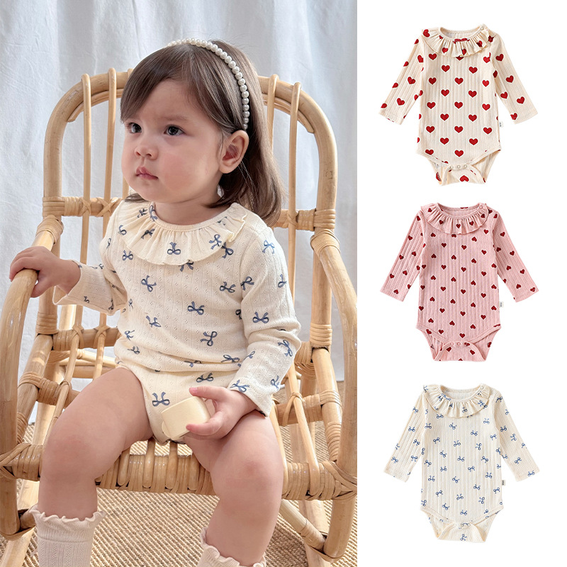 2025秋新入荷★ベビー服　ロンパース★66cm〜90cm 3色