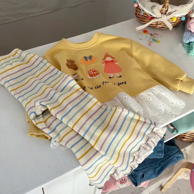 「2025」子供服★トップス★スウェット★ズボン★韓国風子供服★2色80cm〜130cm