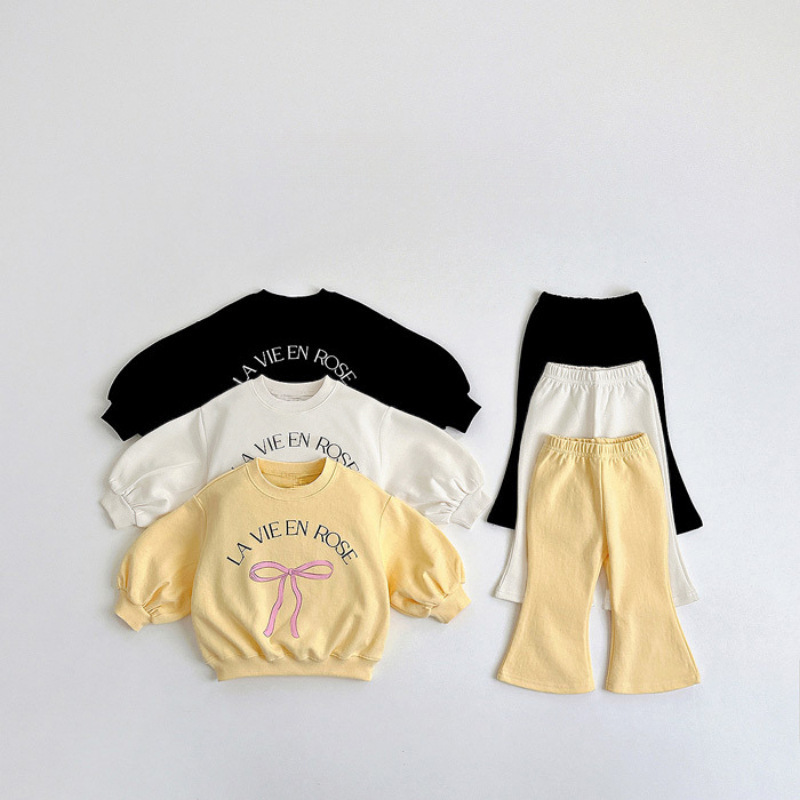 2025★春秋新作★韓国風ベビー服★トップス+ズボン★70CM〜120cm 3色