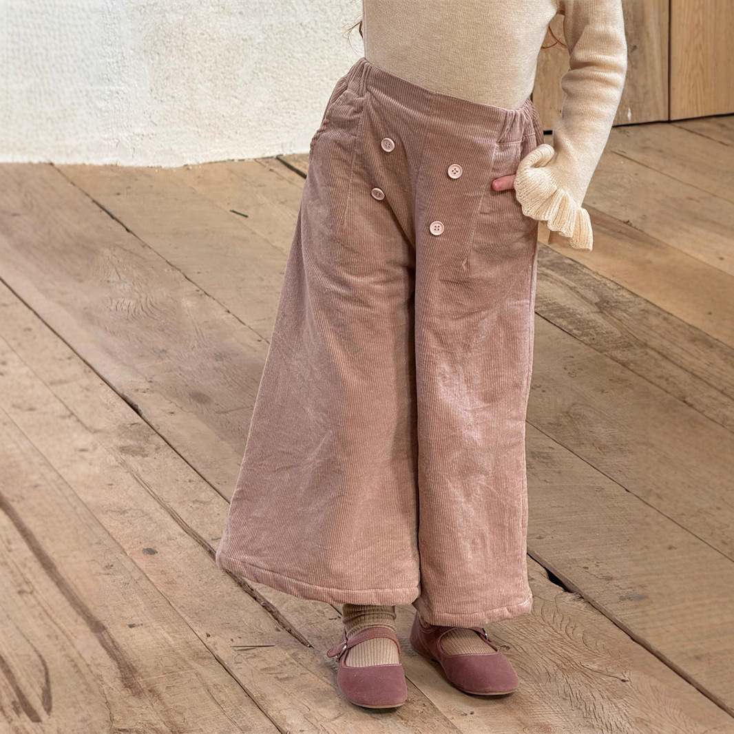 2025冬新品CL★★子供服　ズボン　裏起毛★90cm〜140cm 2色