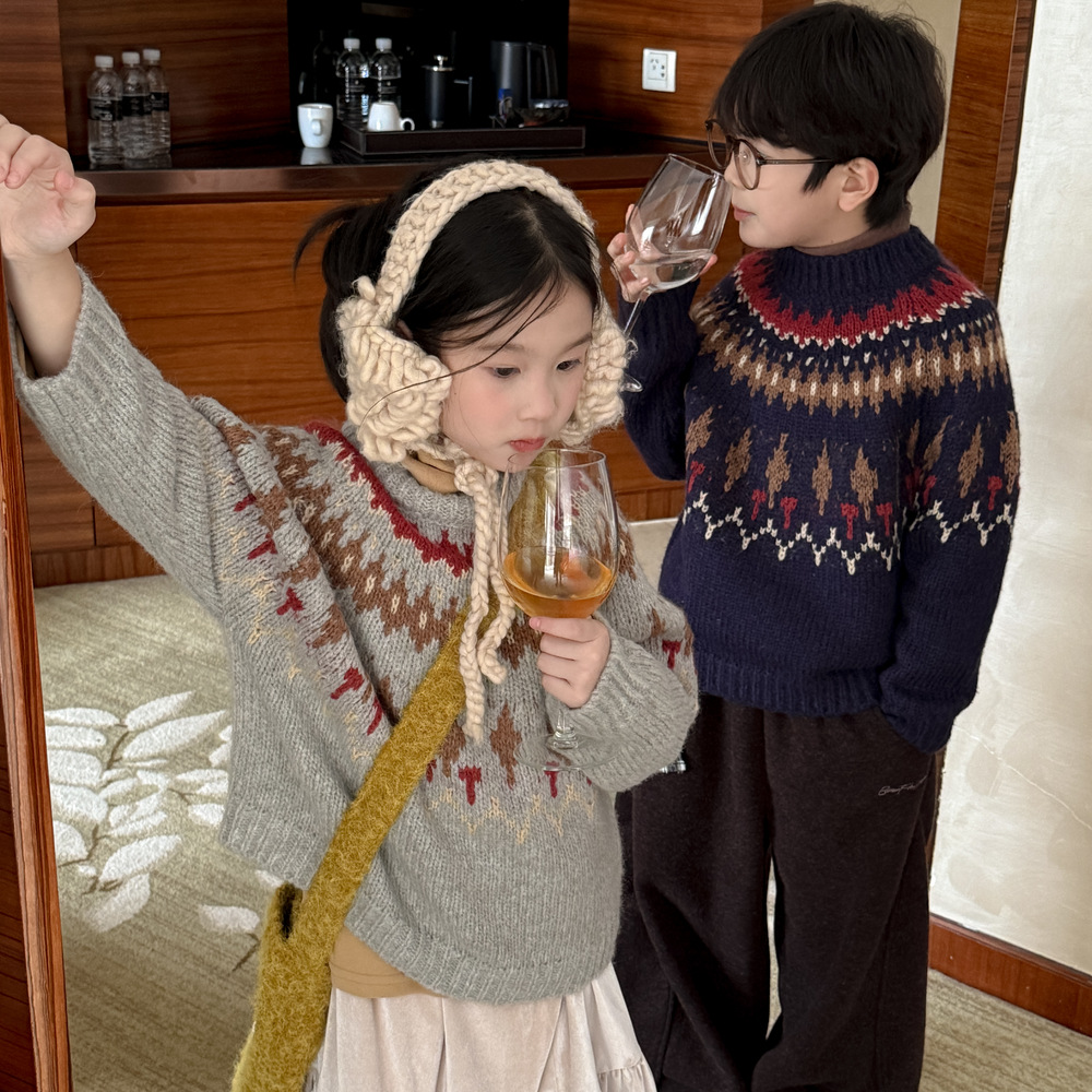 2025秋冬MXM★子供服　セーター★90cm〜150cm 2色