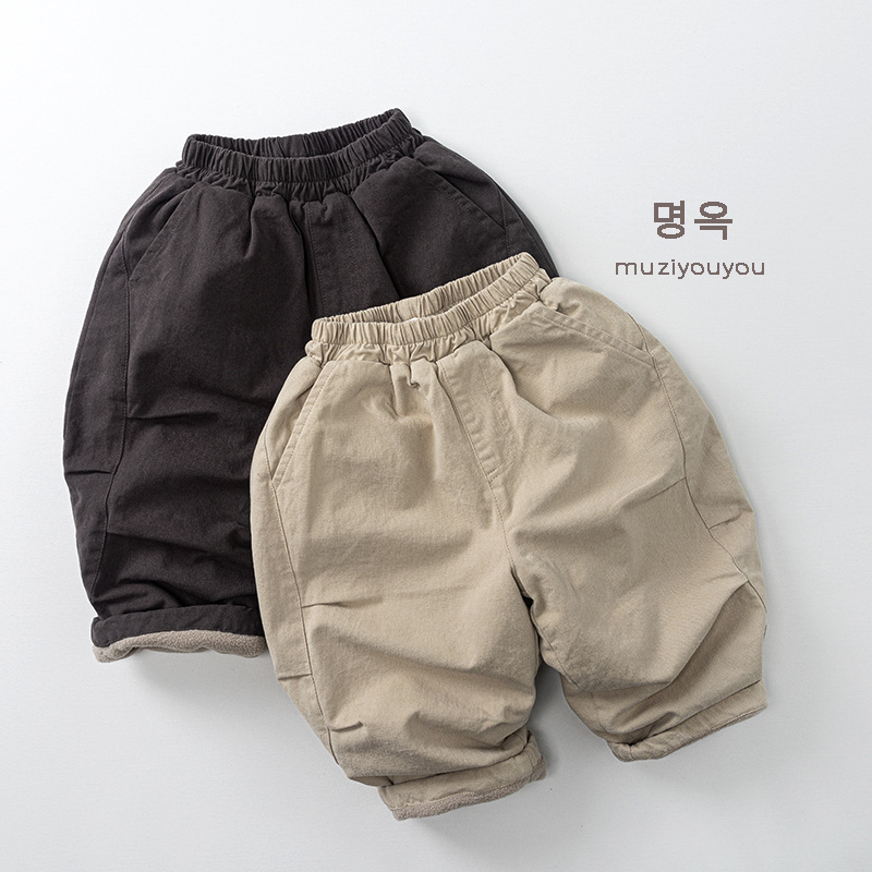 2025冬新品muji★子供服　ズボン★80cm〜130cm 2色