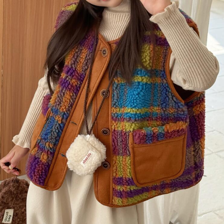 2025冬新品Y★子供服 　ベストコート★90cm〜150cm