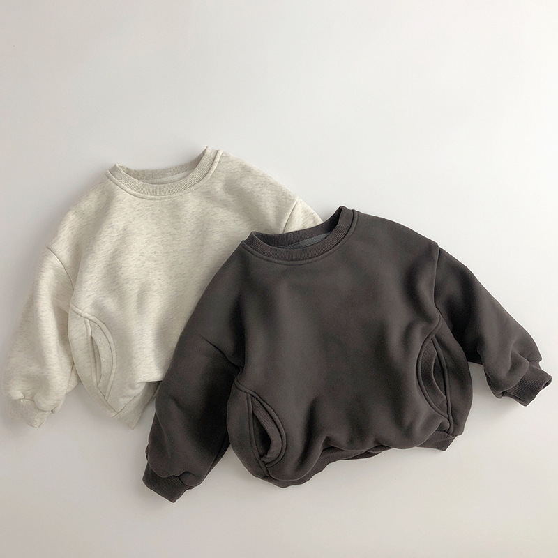 2025冬新作h★子供服　トレーナー★80cm〜130cm 2色