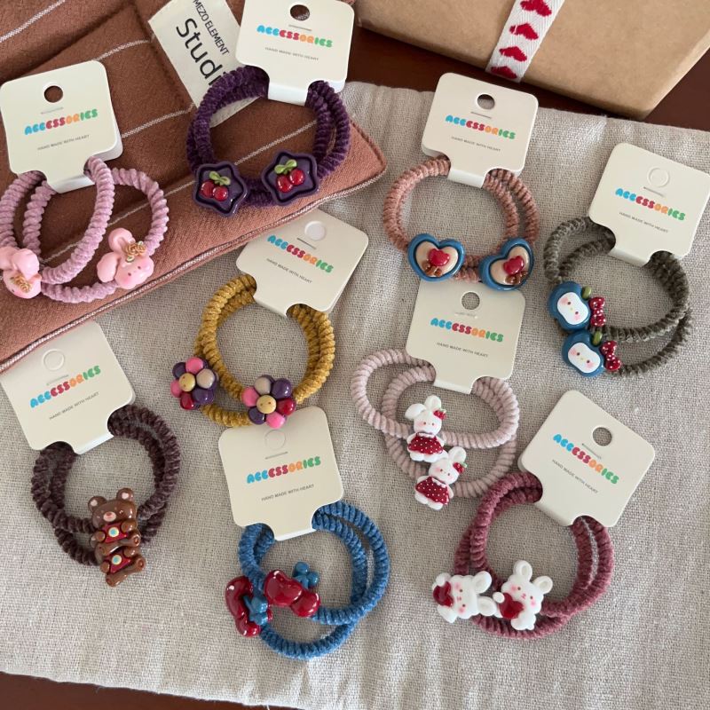 雑貨★子供用髪飾り　ヘアバンド　ヘアゴム★アクセサリー★9色