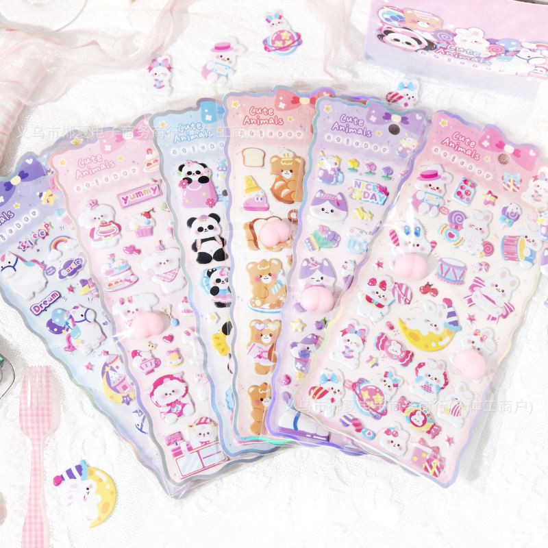 子供お褒めシール★立体エンボス★防水ステッカー ★DIY デコレーション用