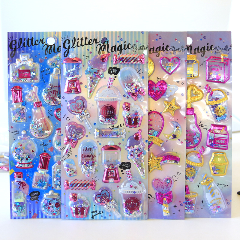 子供お褒めシール★立体エンボス★防水ステッカー ★DIY デコレーション用