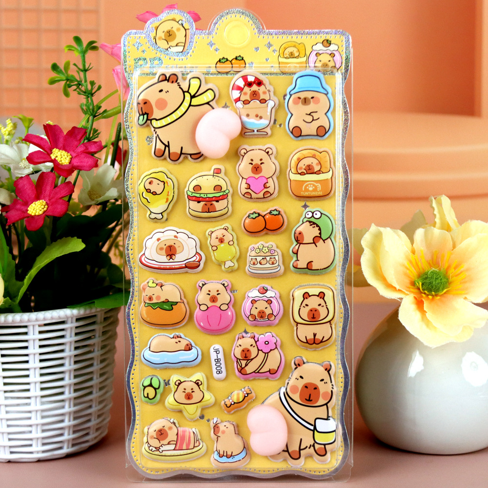 2026★DIY手作り ステッカー★粘着シール★3D★手帳素材