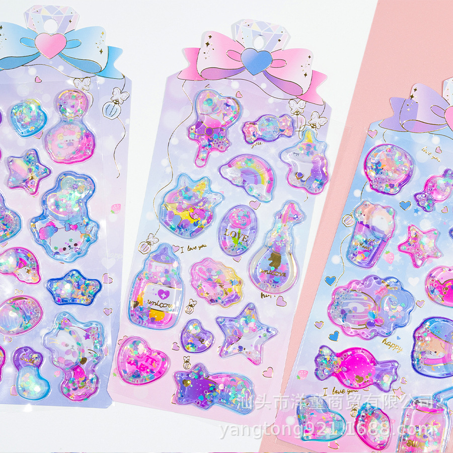 3月初入荷予定★子供お褒めシール★立体★防水ステッカー ★DIY デコレーション用
