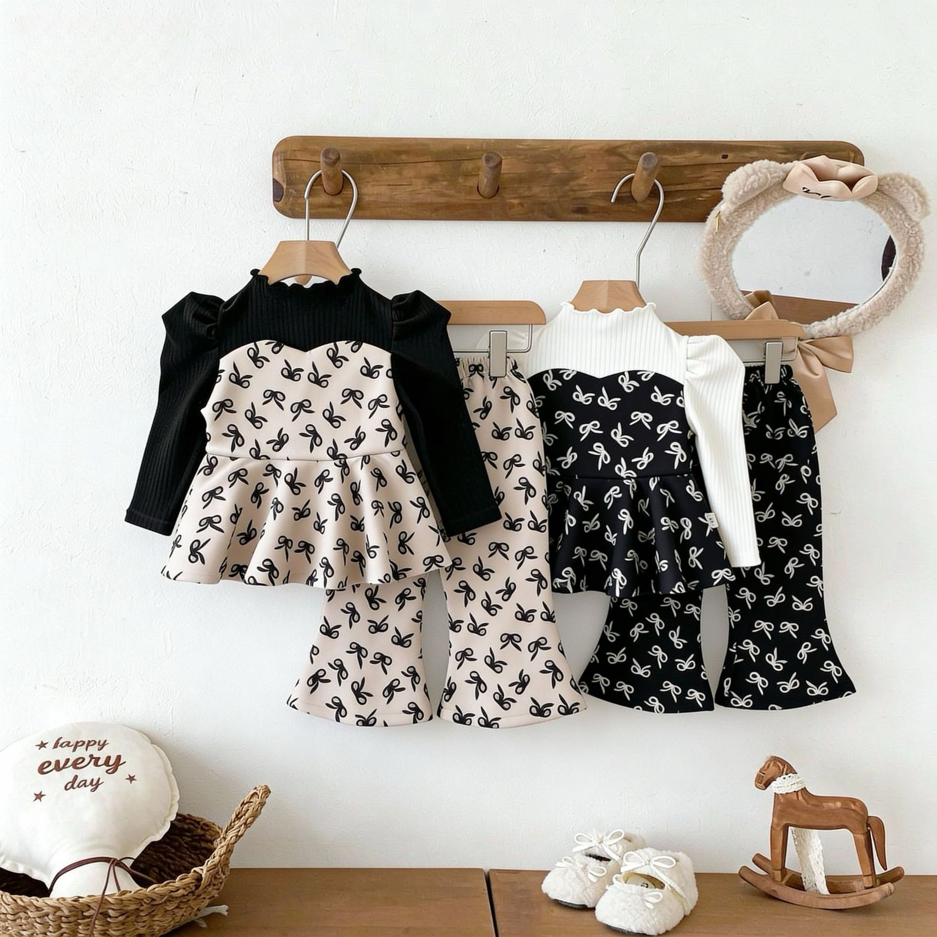 「2026」子供服★トップス+ズボン★セットアップ★韓国風子供服★2色73cm〜120cm