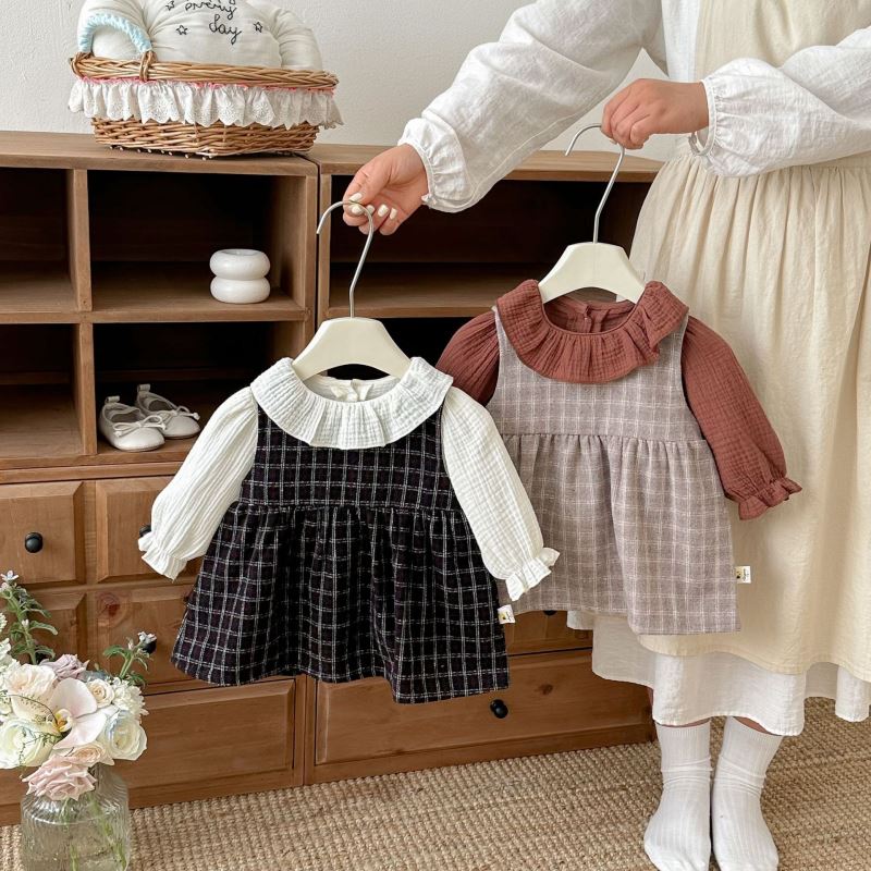 2026新品★子供服　ワンピース&トップス分けて★73CM〜110cm 2色