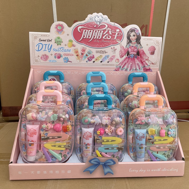 ままごとセット★玩具・ホビー★アクセサリーボックス　宝箱型キャリーケース★