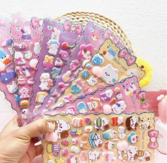 子供お褒めシール★立体お尻もちもち★防水ステッカー ★DIY デコレーション用