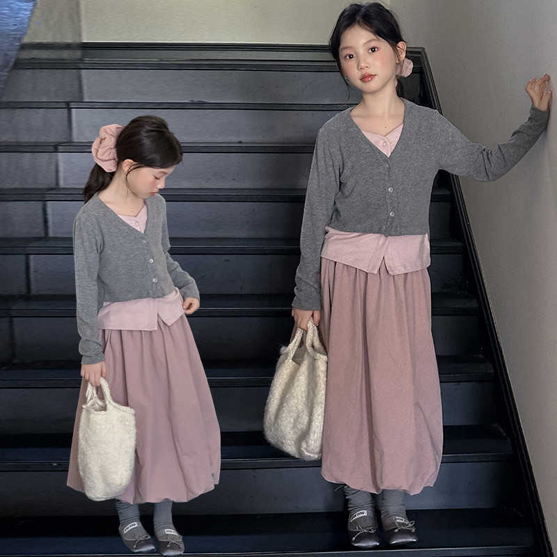 「2026」子供服★トップス+スカート★セットアップ★韓国風子供服★120cm〜170cm