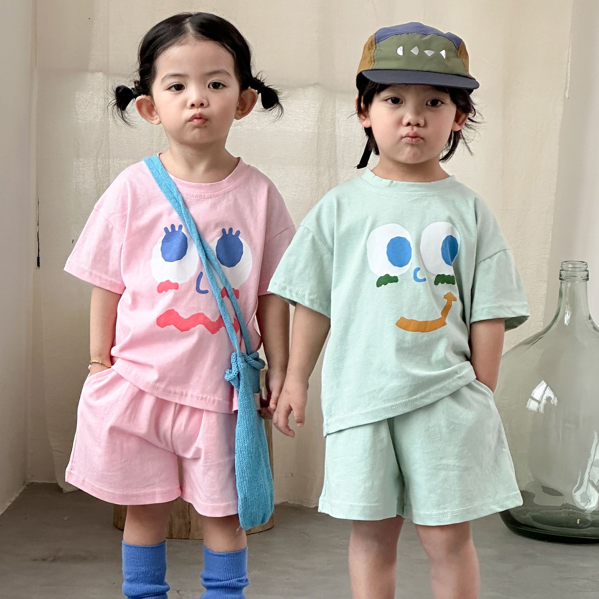 2026★夏新作★韓国風ベビー服★トップス+ズボン★80cm〜150cm 2色