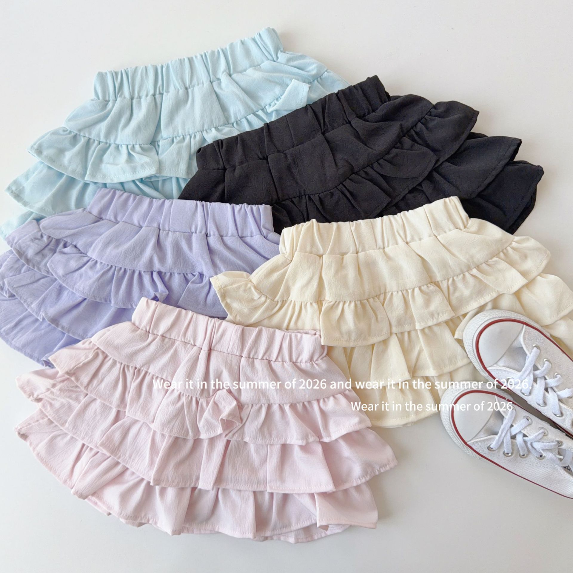 2026新品TQ★子供服　キュロット★90cm〜150cm 5色