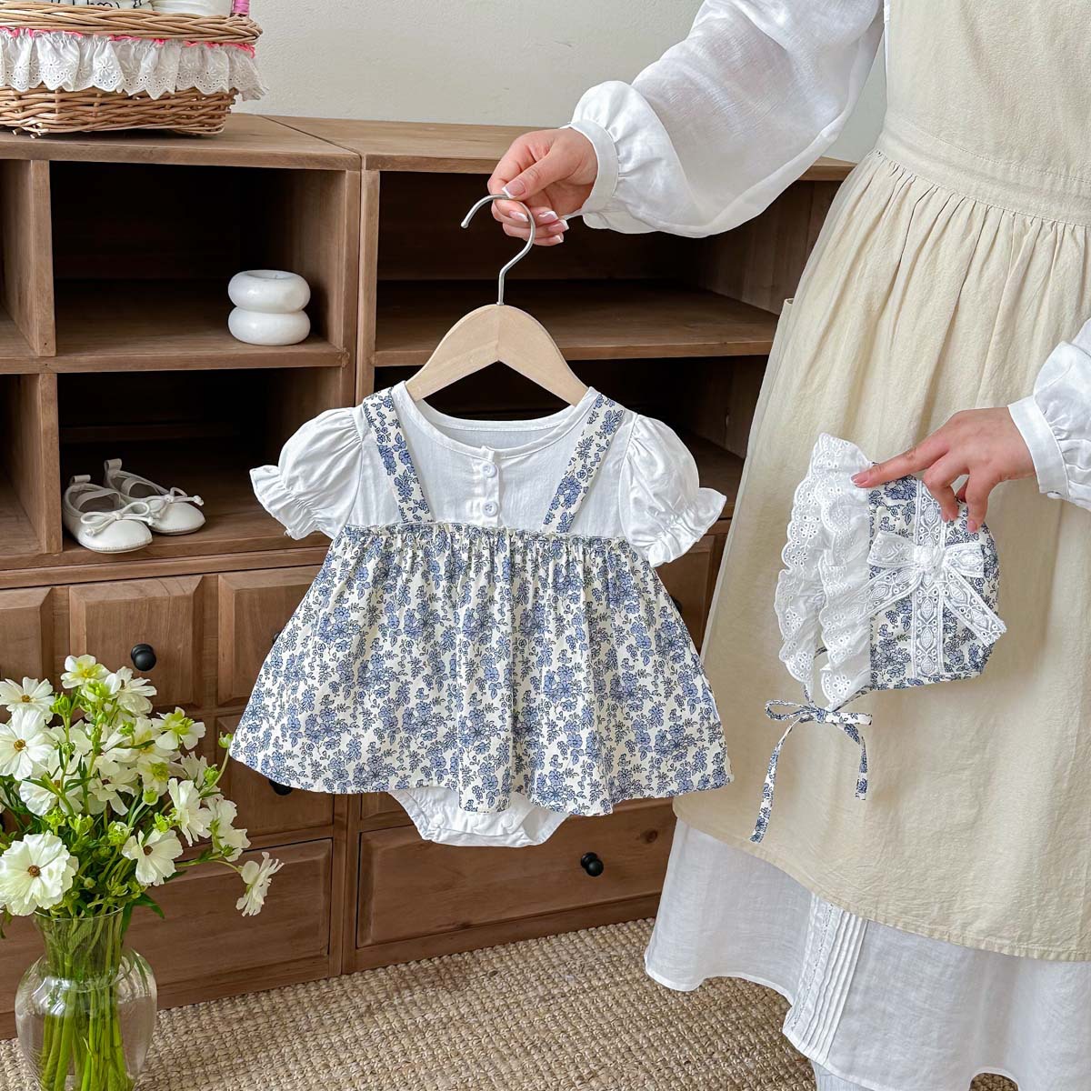 2026新入荷★ベビー服　ロンパース+帽子★66cm〜90cm