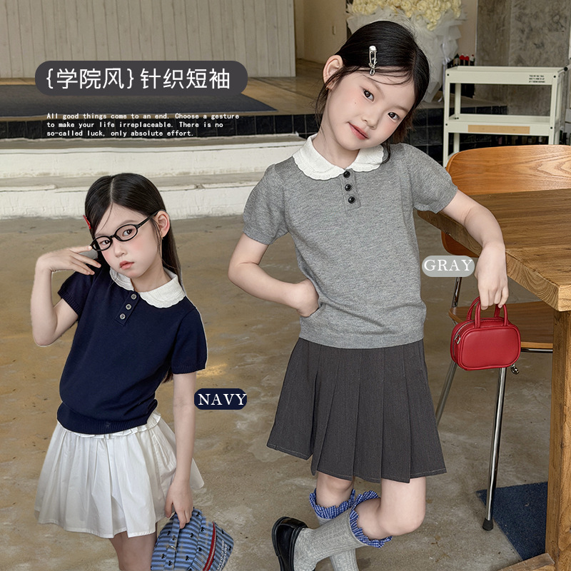 2026★夏新作★韓国風子供服★トップス★100cm〜170cm 2色
