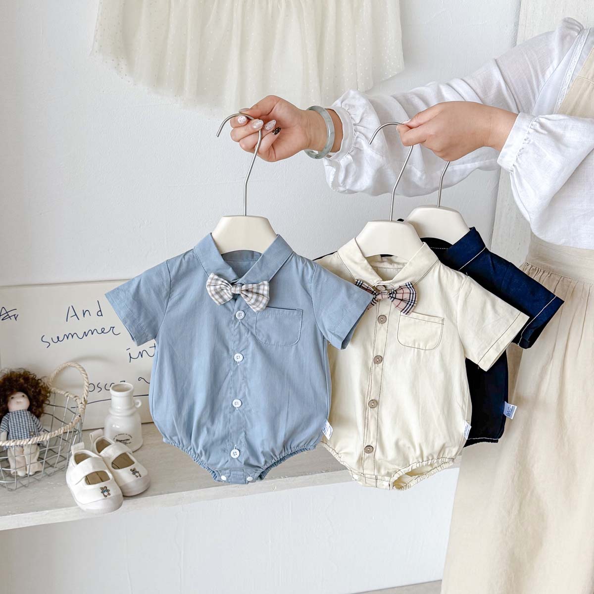 2026新入荷★ベビー服　ロンパース★66cm〜90cm 3色