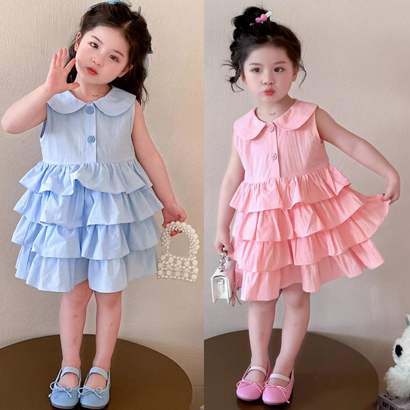 2026新品SC★子供服　ワンピース★7/90-95cm〜17/130-140cm 2色