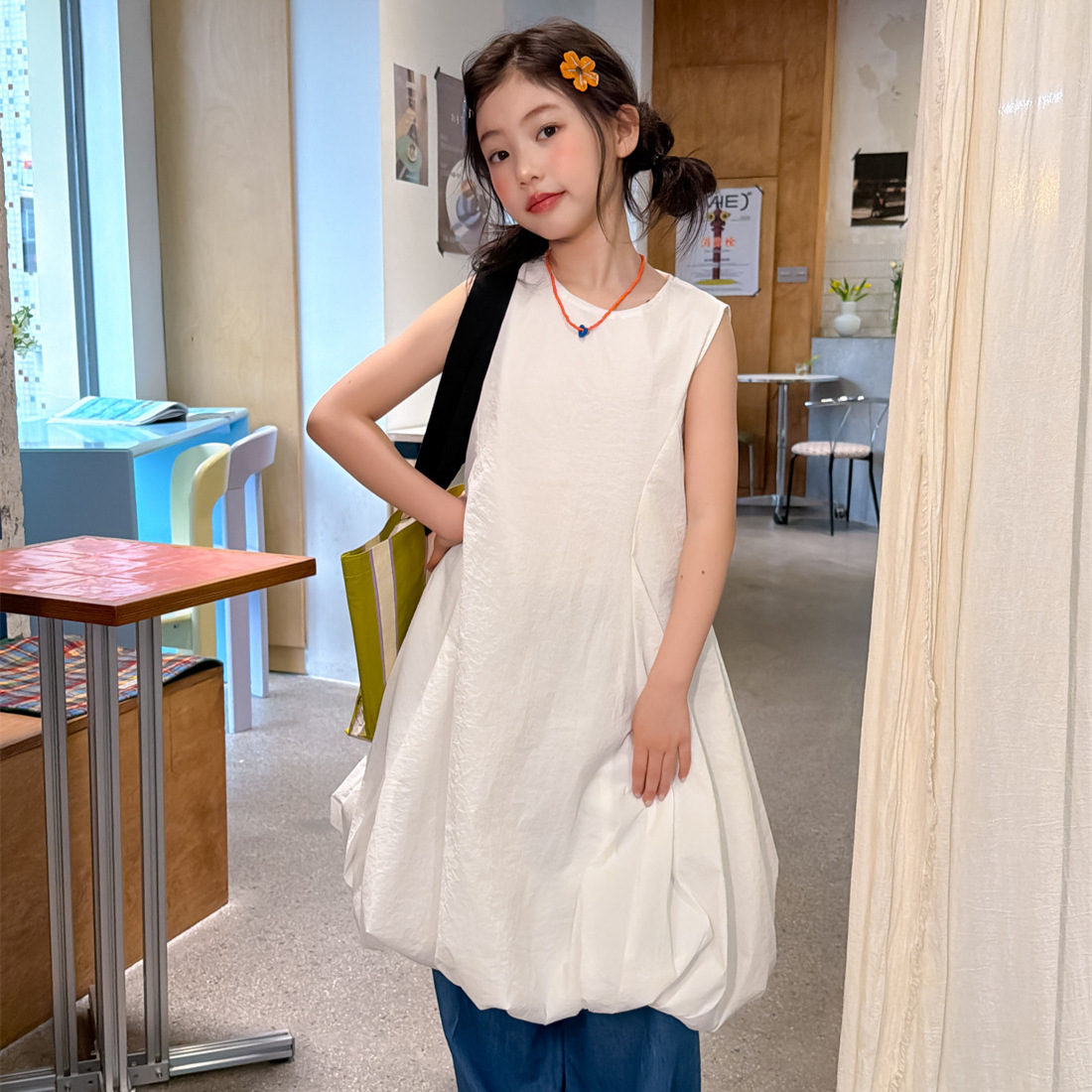 2026★夏新作★韓国風子供服★ワンピース★100cm〜160cm 2色