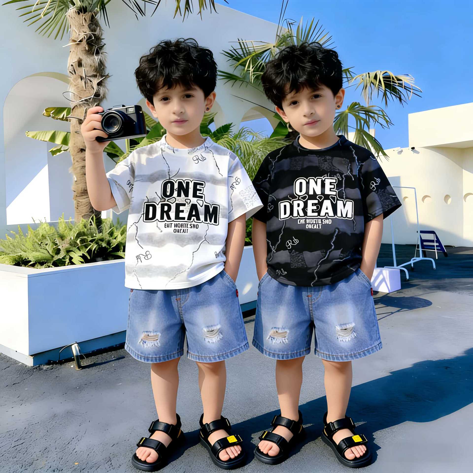 2026新品★子供服　セットアップ★S/80cm【0-1Y】〜XXL/120cm【4-5Y】 2色