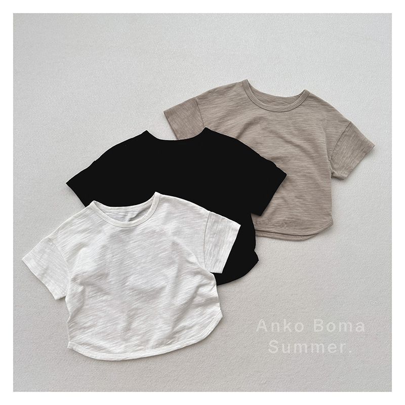 2025★夏新作★韓国風★Tシャツ★カジュアル★80cm〜130cm  3色
