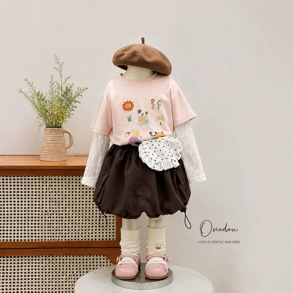 2026秋新作SX★子供服　トップス&スカート★80cm〜130cm 2色