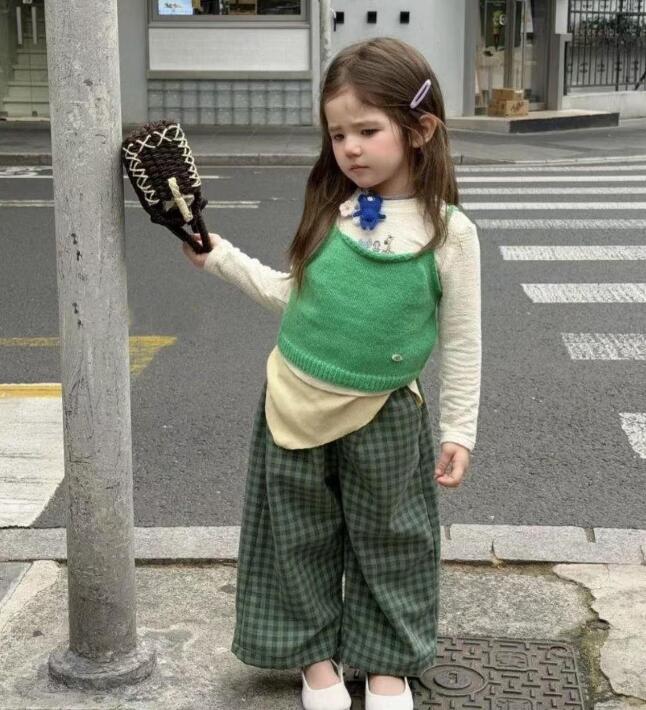 2026秋新作SX★子供服　トップス&ニットベスト&ズボン分けて★80cm〜130cm
