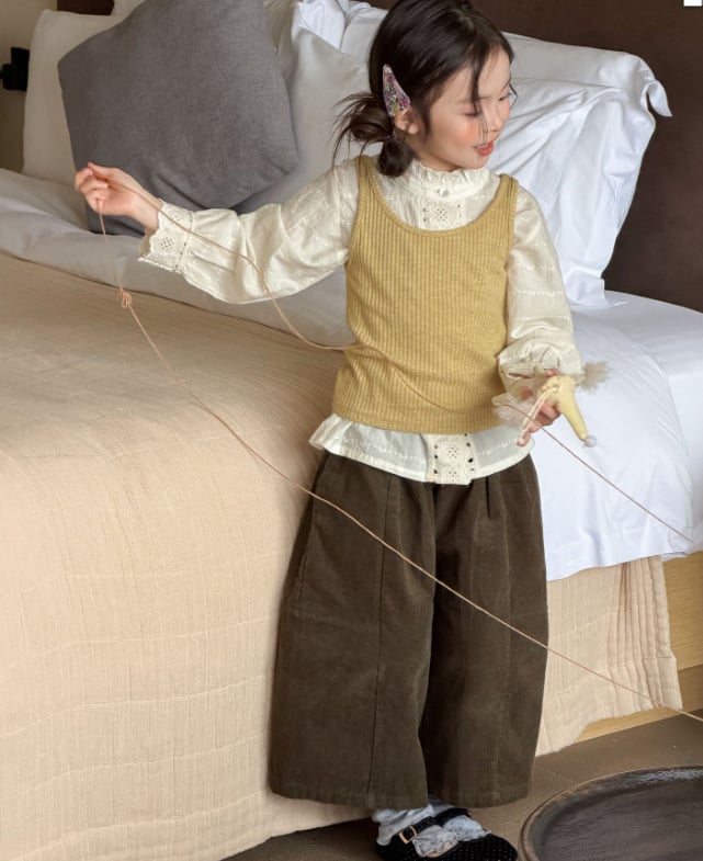 2026秋新作BS★子供服　トップス+ベスト&ズボン★100cm〜150cm