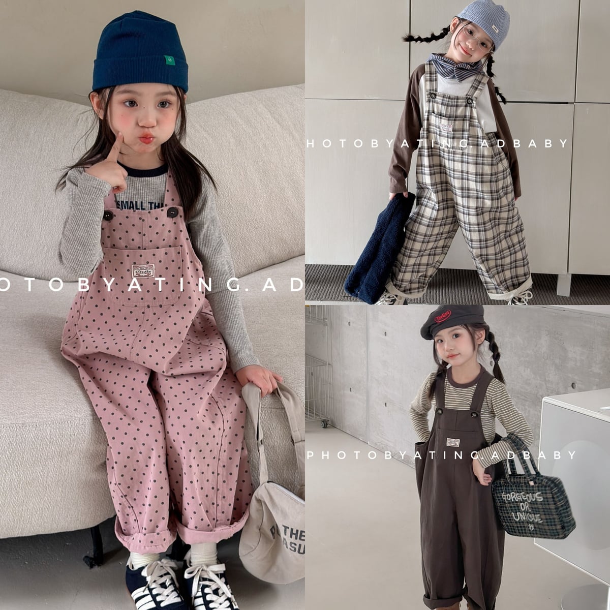 2026秋新作SJ★子供服　サロペット★80cm〜130cm 3色