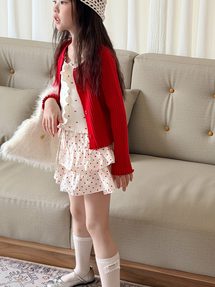 2026秋新品ZY★子供服　吊りベスト+カーディガン★100cm〜150cm