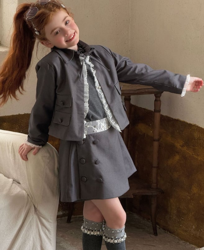 2026秋新作otaly★子供服 　コート+スカート　セット★90cm〜130cm