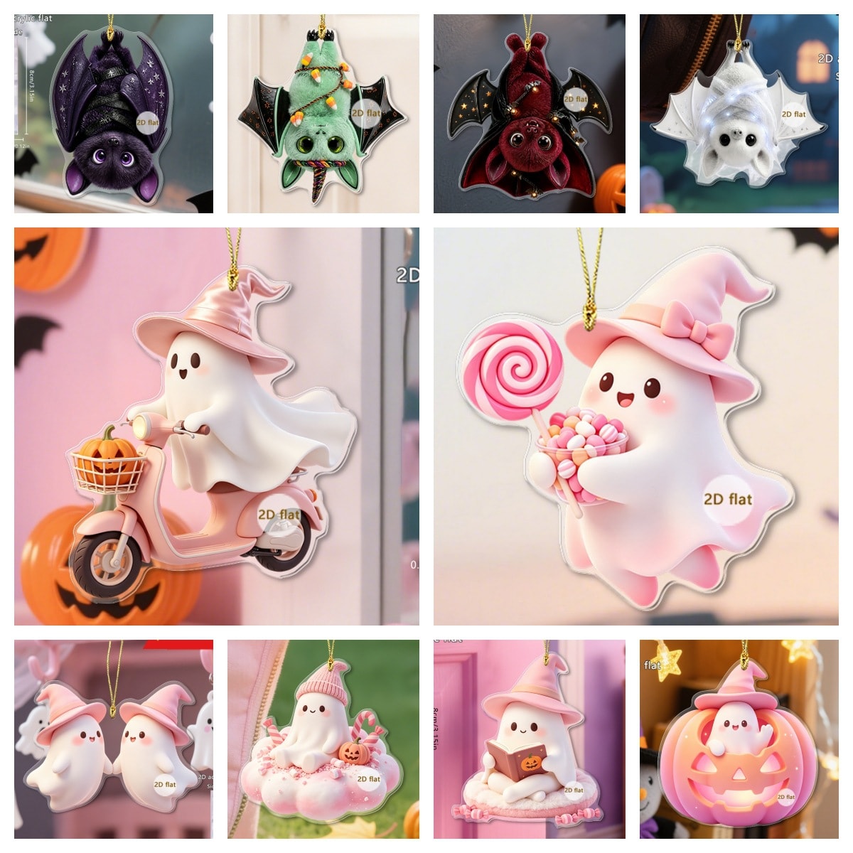 ★可愛いキーホルダー　装飾品★2D平面アクリルキーチェーン★