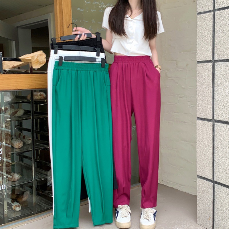 パンツ・ レディース・ゆとり・ロングパンツ・垂感・4色・パンツ・ファッション