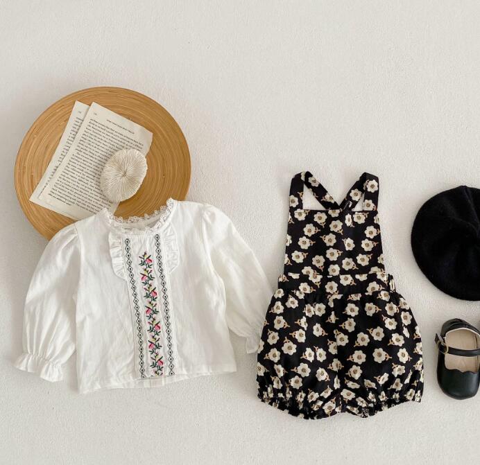 新作★トップス+サロペット★セットアップ★韓国風子供服★ベビー★66-100CM