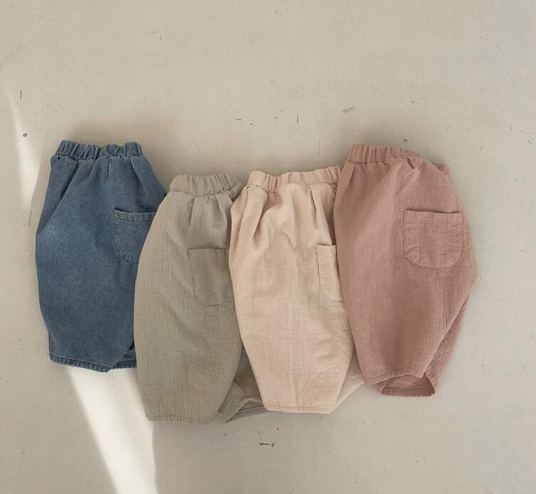 2022★春秋新作★韓国風ベビー服★ズボン★3色73-100CM